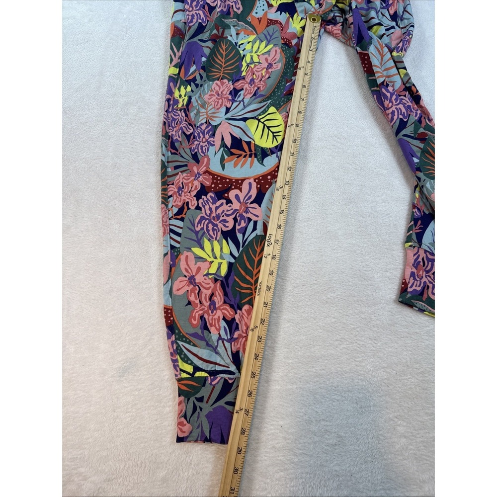 Cabi Womens Snappy Jogger Tropical Botanical Floral Print Soft PocketsPants Sz S - Picture 3 of 7